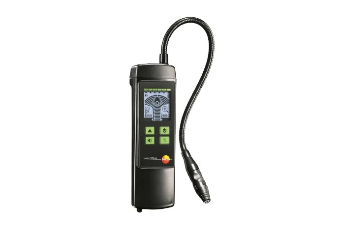 testo 316-4 冷媒检漏仪套装 - 包括制冷剂（CFC，HFC，HCFC和H2）传感器