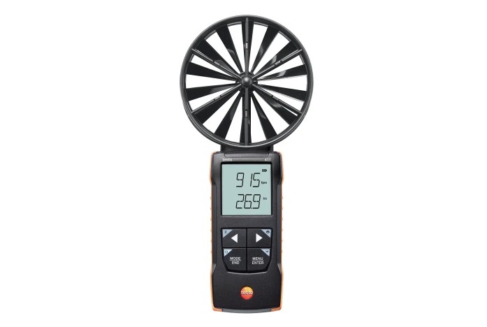 testo 417 - 数字100 mm叶轮风速仪，可连接App