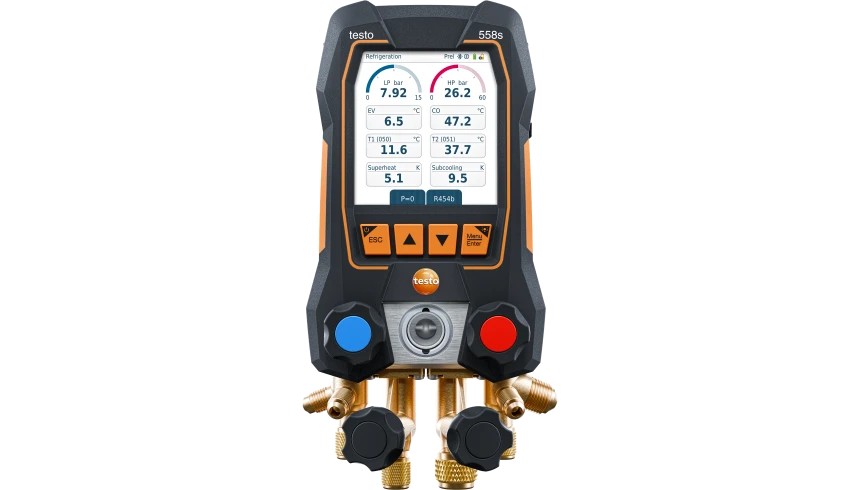 testo 558s - 电子冷媒表-带四通阀组和显示屏